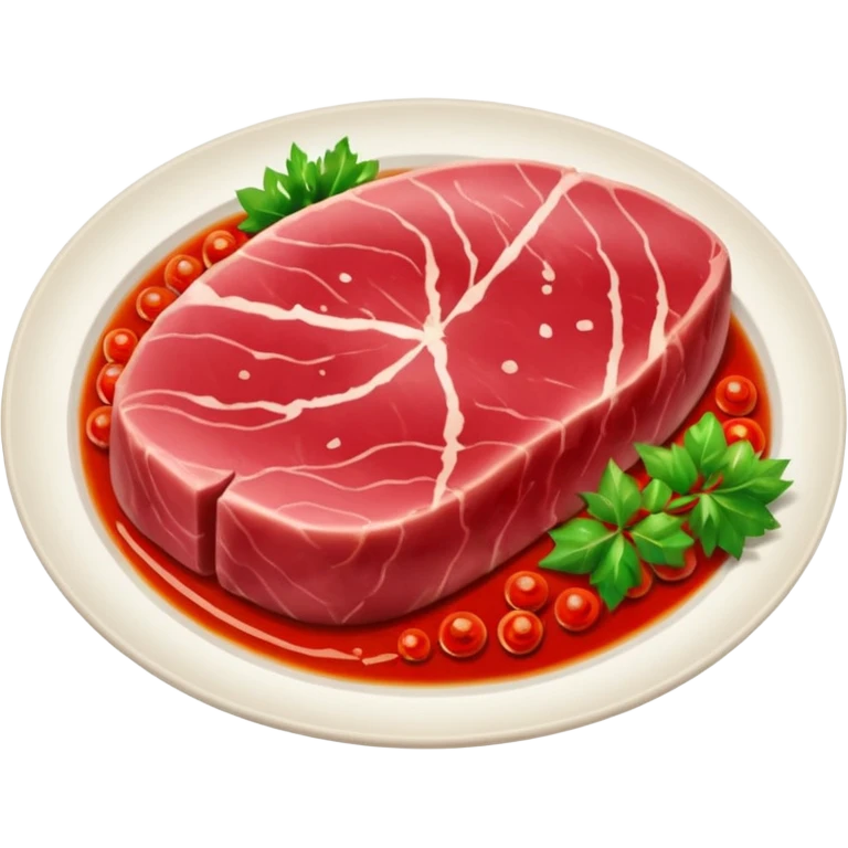 Tuna steak emoji