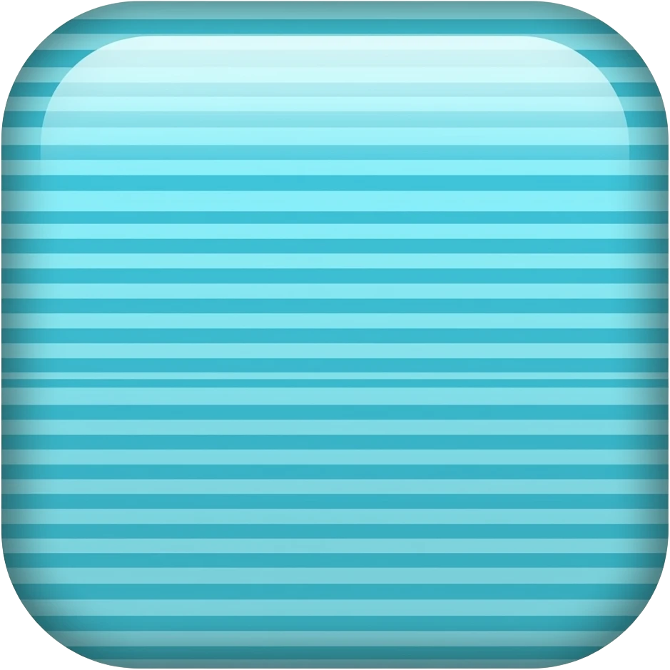 TURQUOUSE HORIZONATAL STRIPES emoji