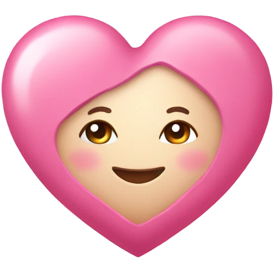 Cute heart pink emoji