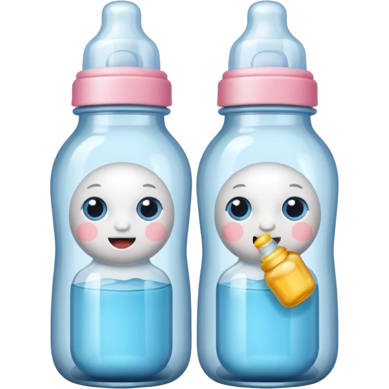 Two baby bottles emoji