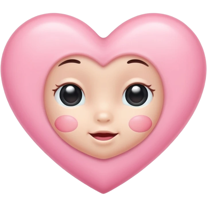 Baby pink heart emoji