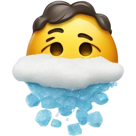happy emoji with salt emoji