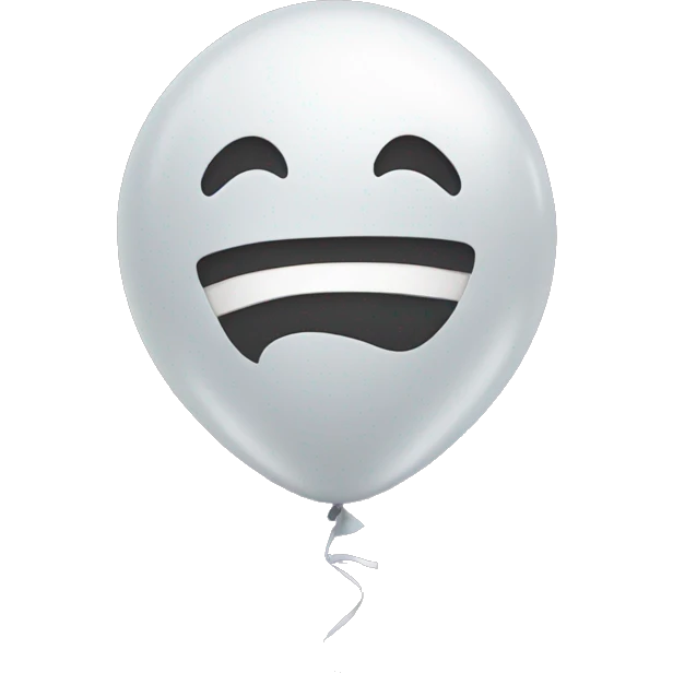 balloon in the shape of 13 emoji