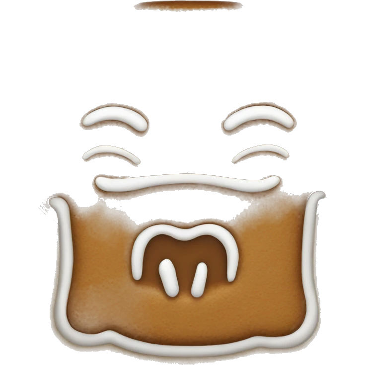 gingerbread kissin emoji