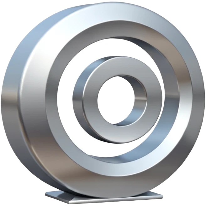 A modern abstract sculpture emoji