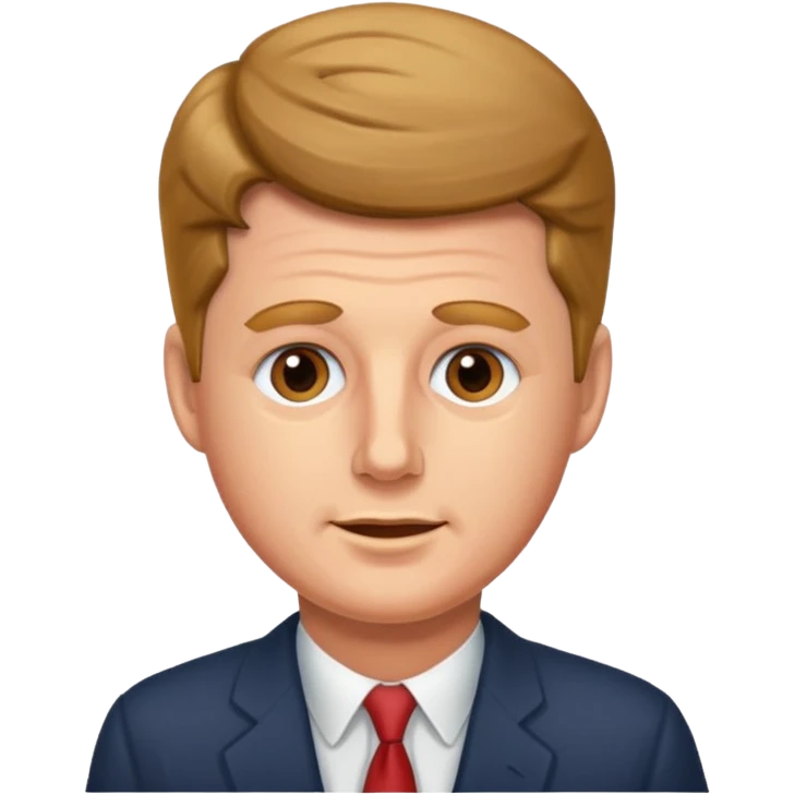 John Kennedy realystic emoji