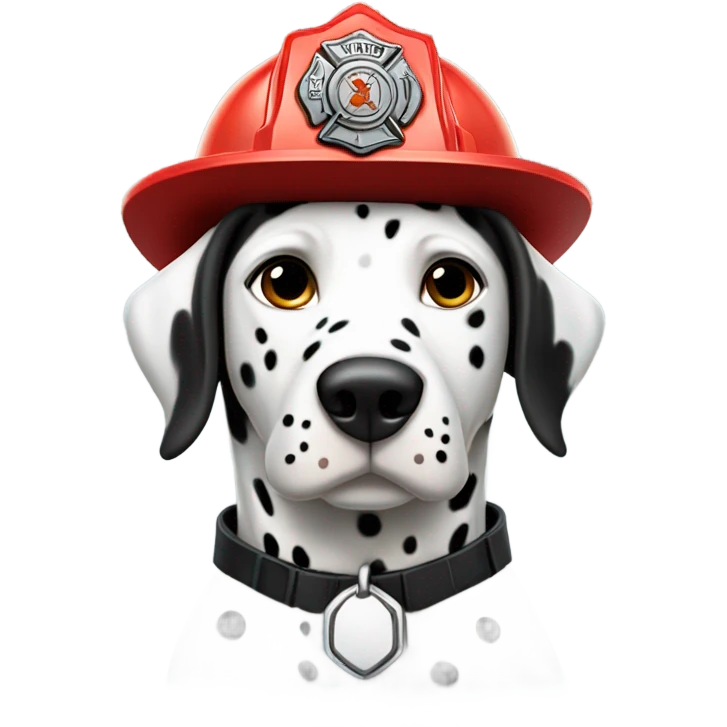 Firefighter dalmation emoji