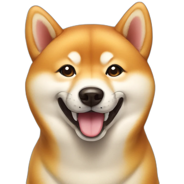 Smiling Shiba inu emoji