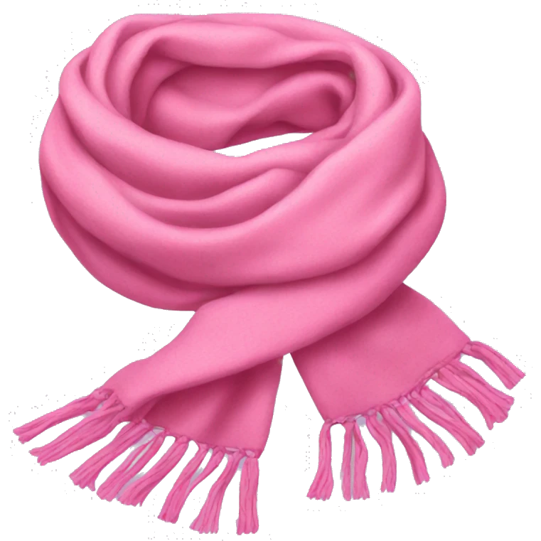 pink scarf emoji