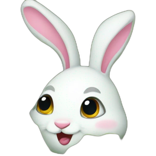 Bunny in lettuce emoji