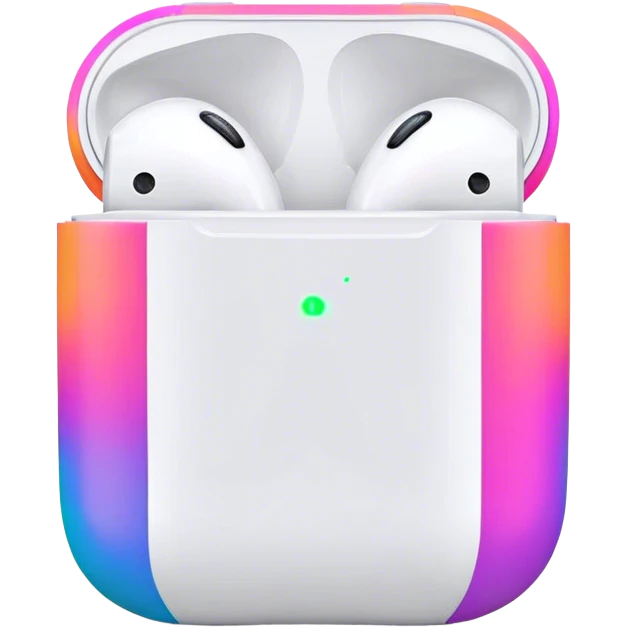 Neon colors airpods emoji