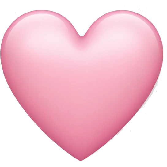 Soft pink heart  emoji