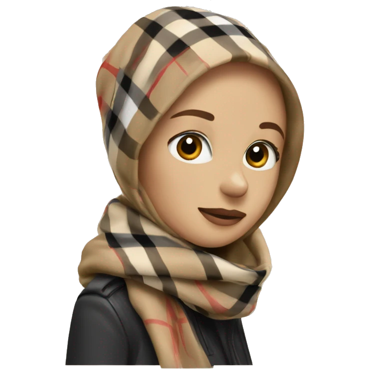 Burberry scarf emoji