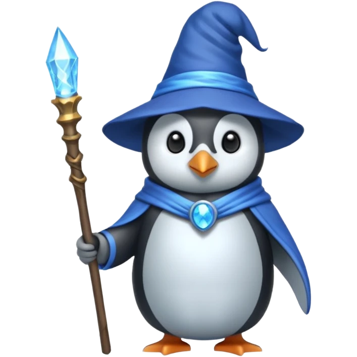 Penguin Wizard emoji