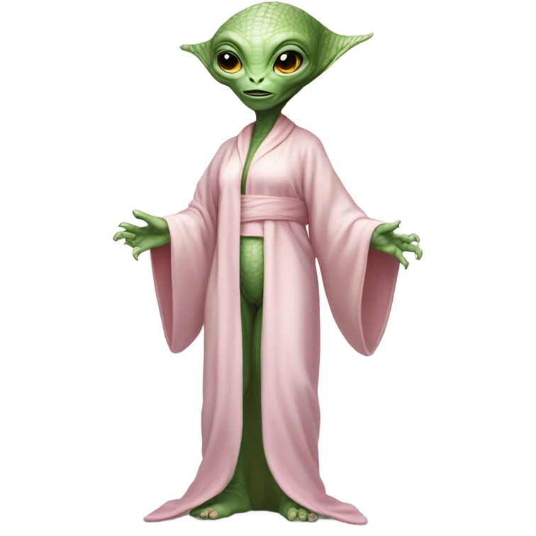 https://www.emojis.com/emoji/a-reptilian-alien-woman-full-body-Rx9CEDdtY4j IN https://www.emojis.com/emoji/light-pink-silk-slippers-and-robe-RdToSyt0Vfg emoji