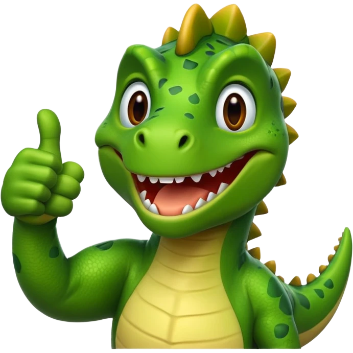 thumbs up dinosaur emoji