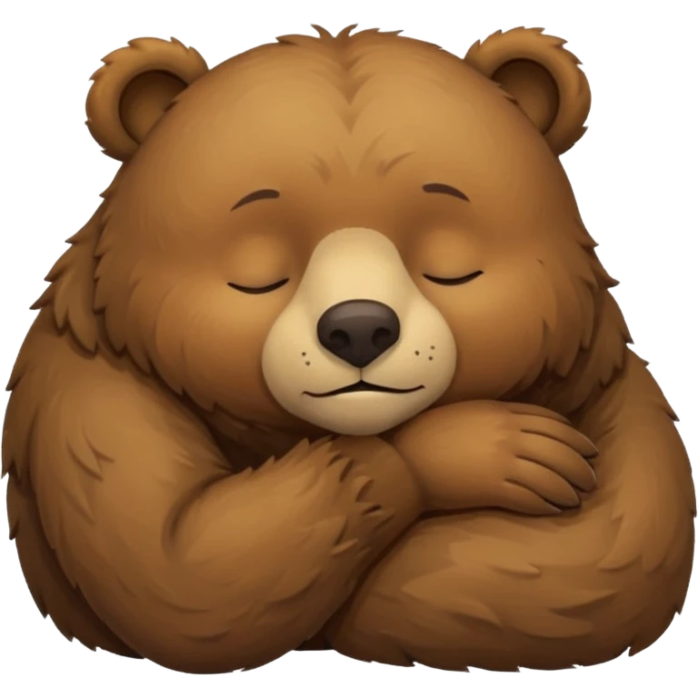 a bear sleeping  emoji