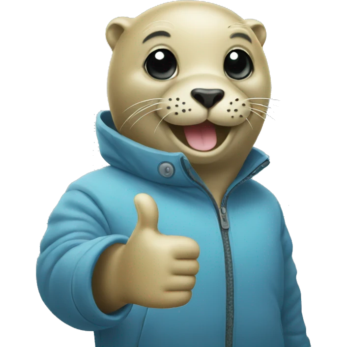 seal big thumbs up emoji
