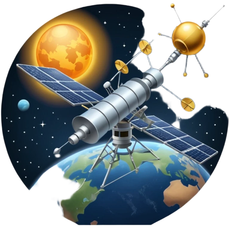satellite in orbit emoji