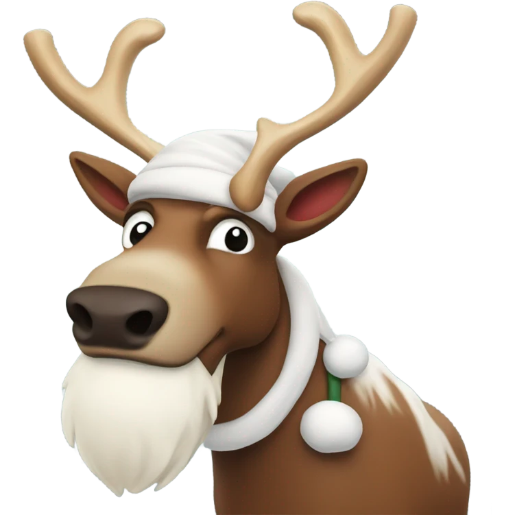 Santa raindeer emoji
