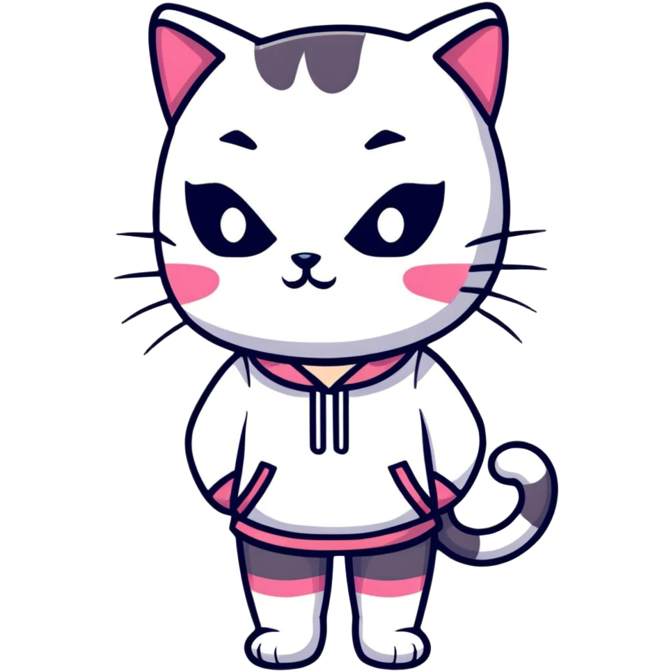 girl wearing cat mask emoji