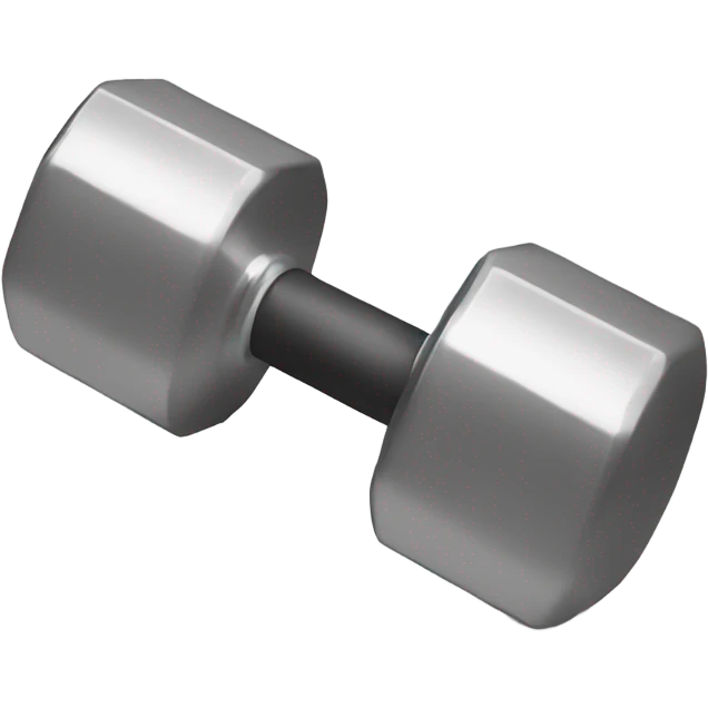 Dumbbell white emoji