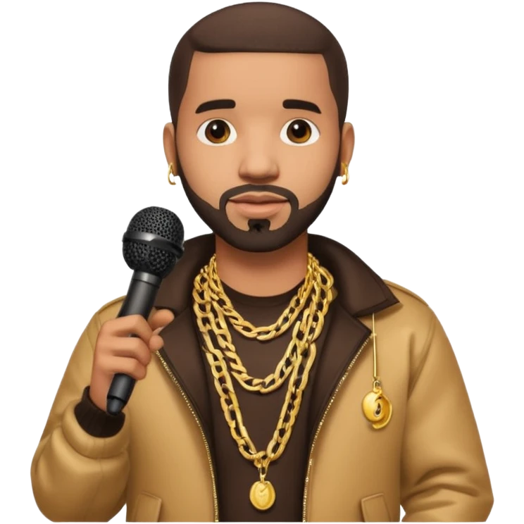 drake with microphone emoji