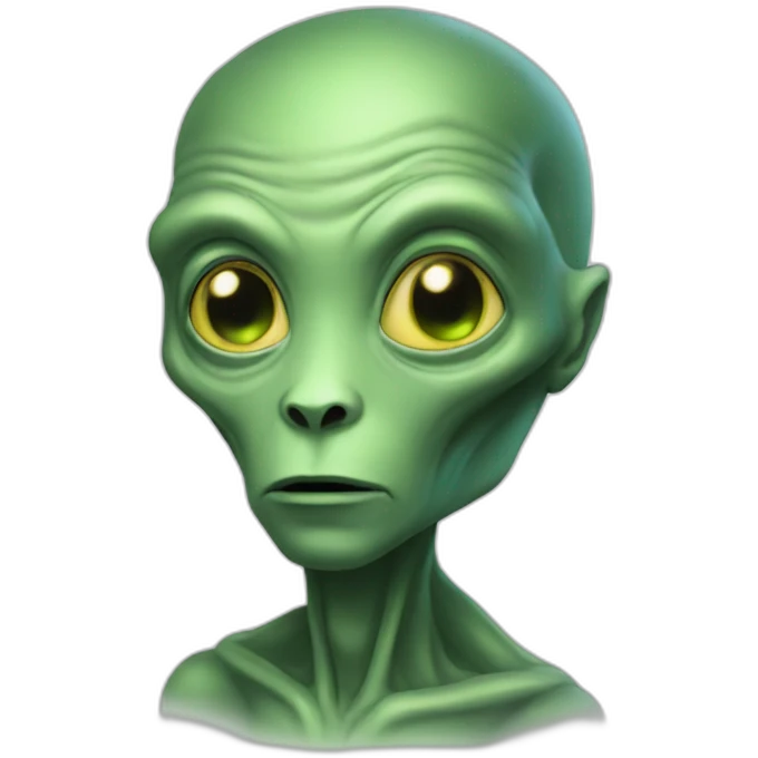 An alien emoji