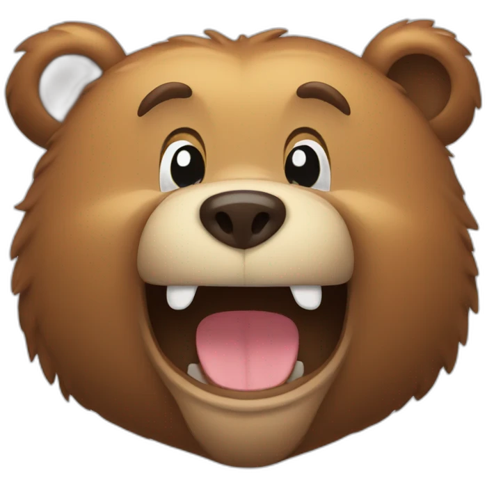Bear smiling emoji