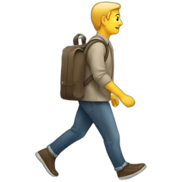 walking book emoji