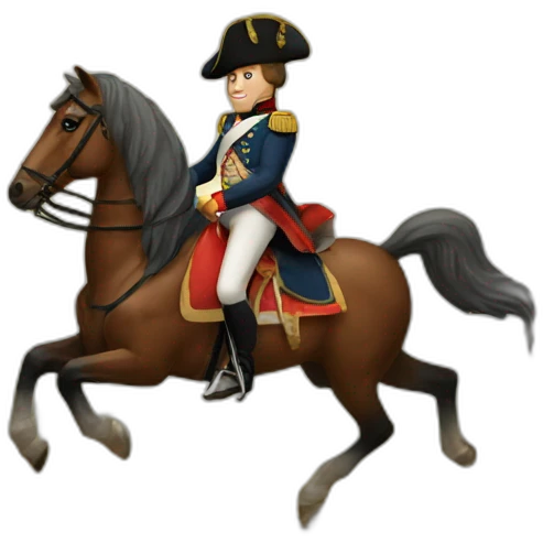 Napoleon riding a horse emoji