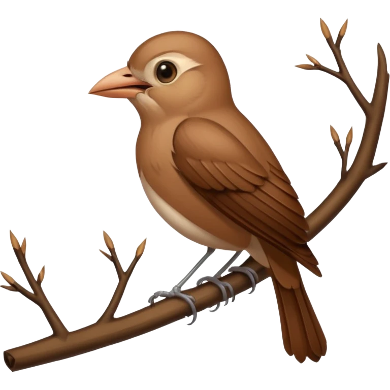 Nightingale bird emoji
