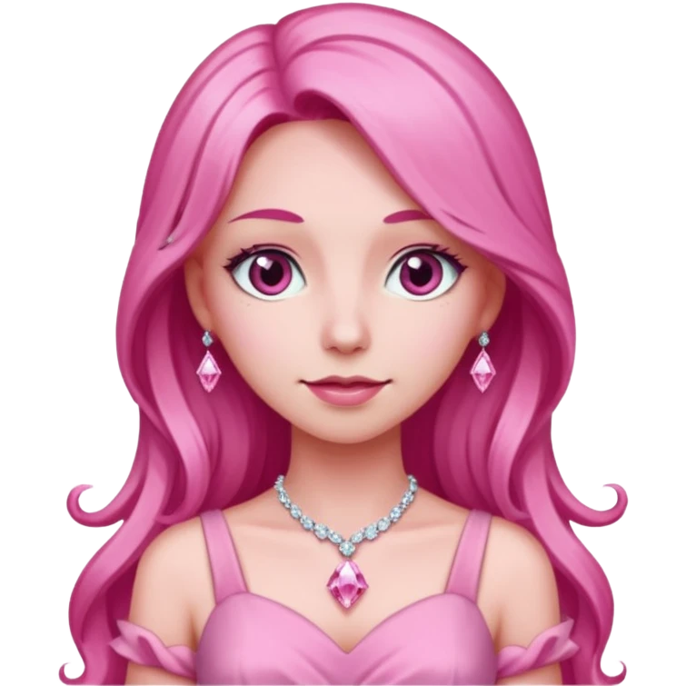 uma mullher chamada diamante rosa emoji