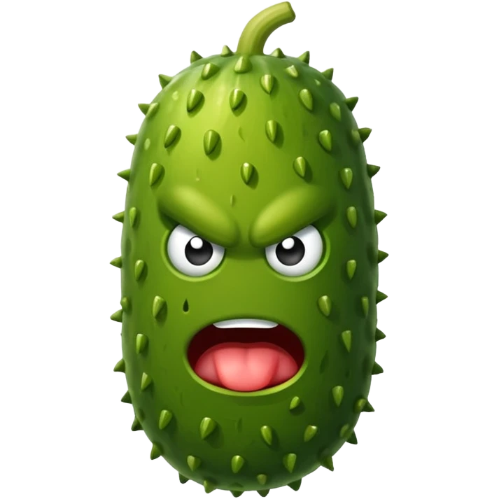 Angry pickle  emoji