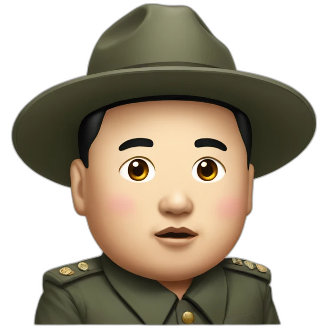 Kim Jung un caricature emoji
