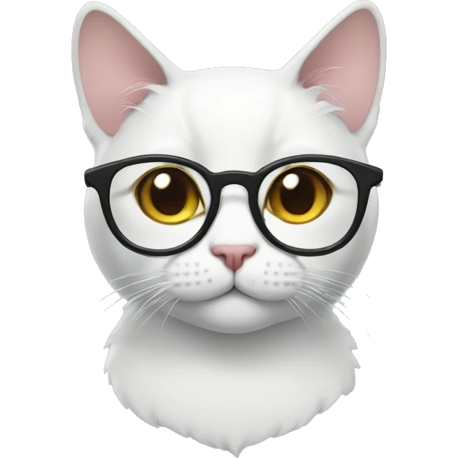 Cat with glasses emoji