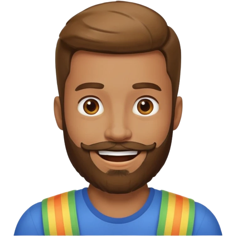 Gay bear beard emoji