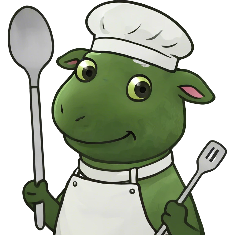 lamb as a cook emoji