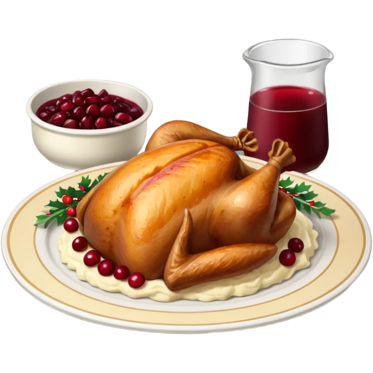 festive dinner plate emoji