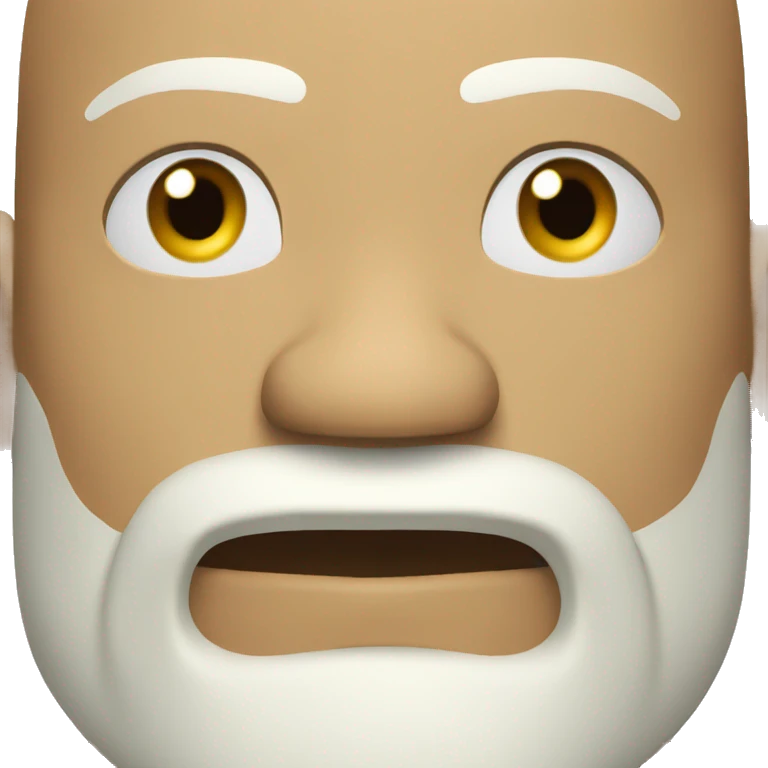 Big boxer white bald blonde beard  emoji