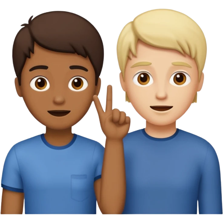 two people talking or acting a skit emoji