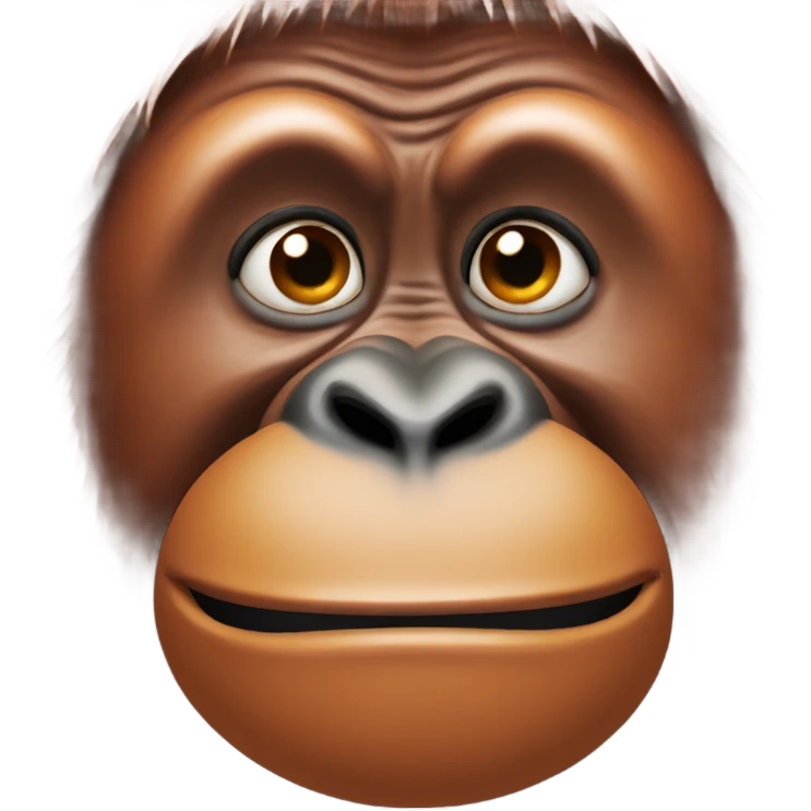 fat orangutan  emoji