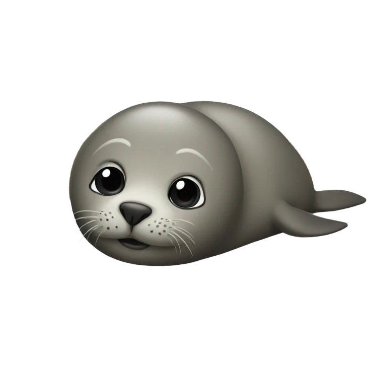 Seal laying in bed emoji