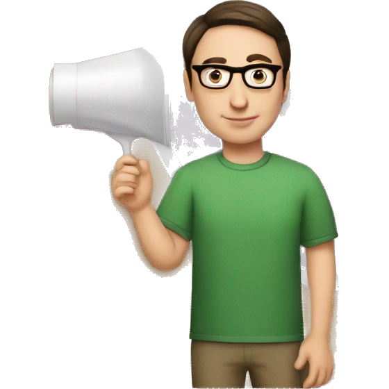Leonard from big Bang theory with sign that says sarcasm emoji