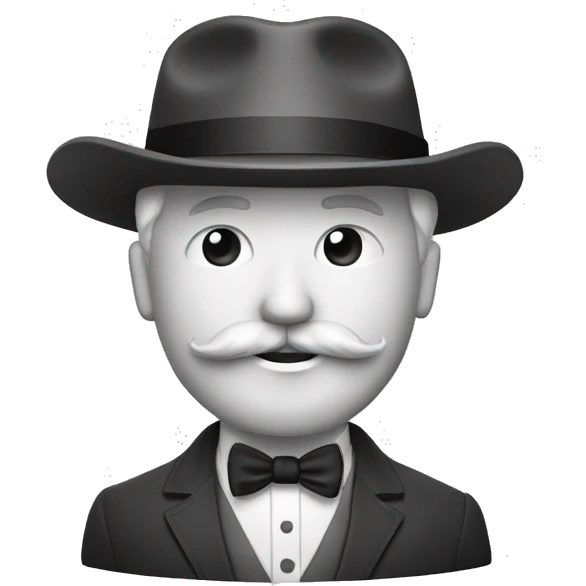 Un gars blanc avec une fine moustache Coupe de cheveux à l’américaine, toujours en costume, mais à la fois décontracté emoji