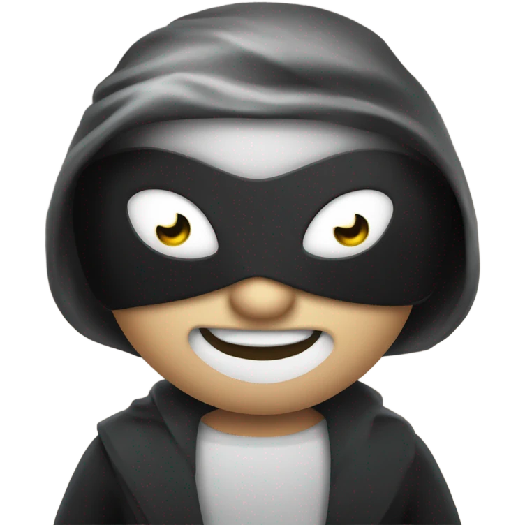 eye mask villain emoji