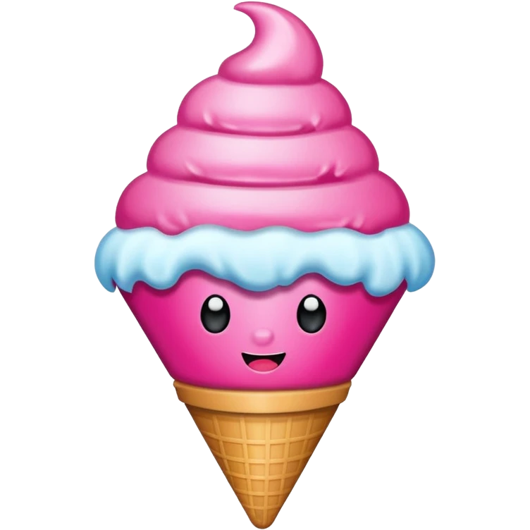 pink snow cone emoji