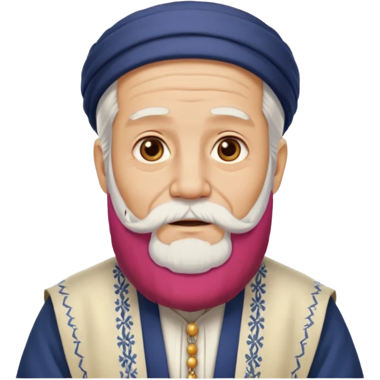 no old man with beard and wearing the traditional cloths  emoji