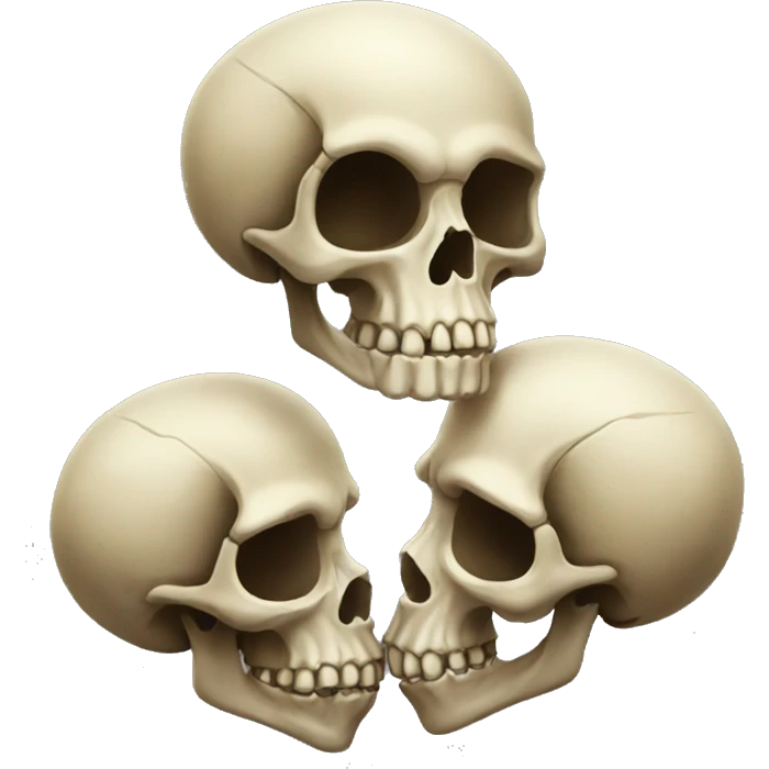 skulls kissing  emoji