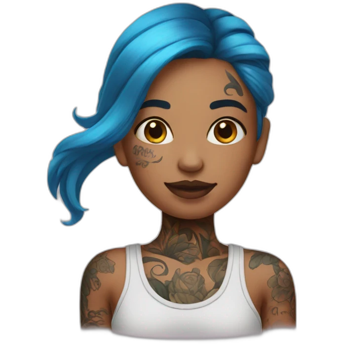 girl with tattoos emoji